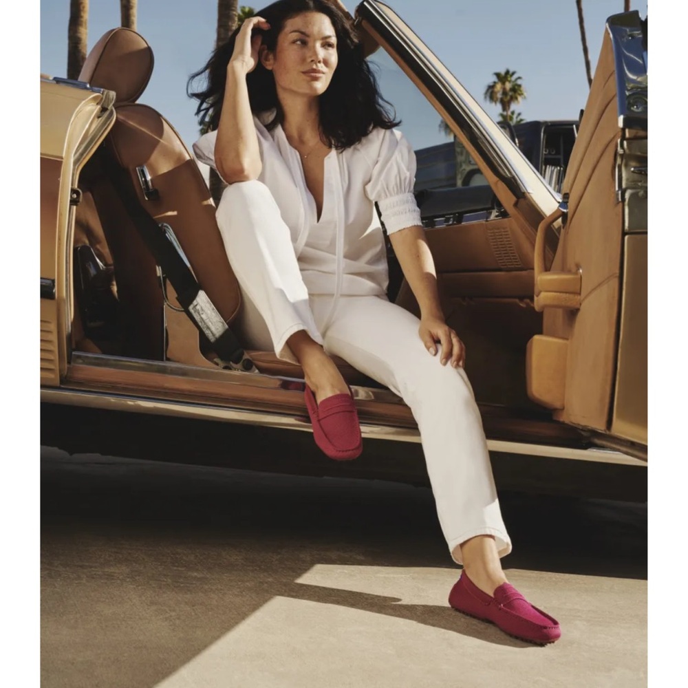 Rothy's The Daily Driver Raspberry Loafers - Picture 3 of 5